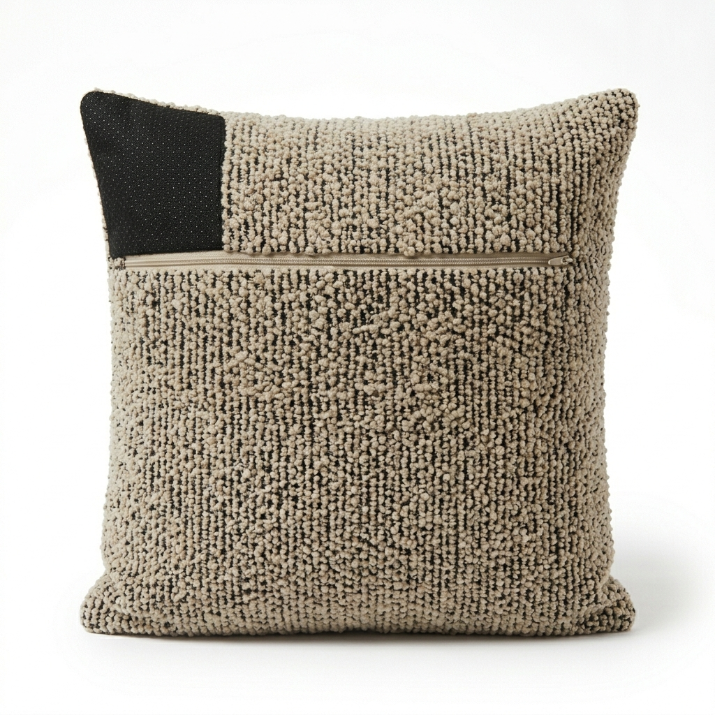 Coussin décoratif en peluche premium antidérapant