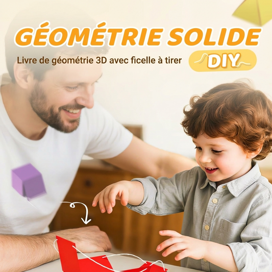 Livre éducatif de géométrie 3D à ficelle