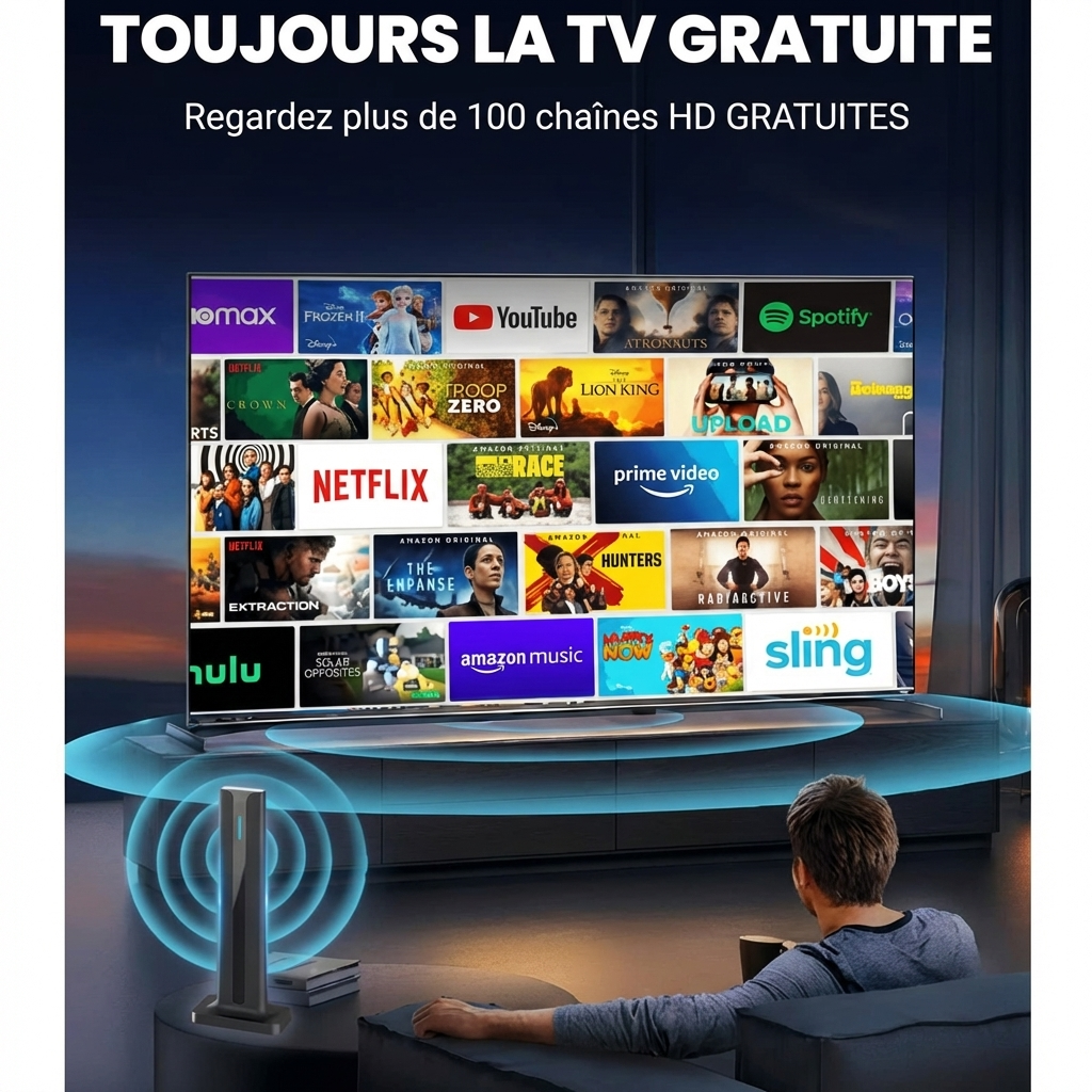 Antenne TV numérique HD d’intérieur