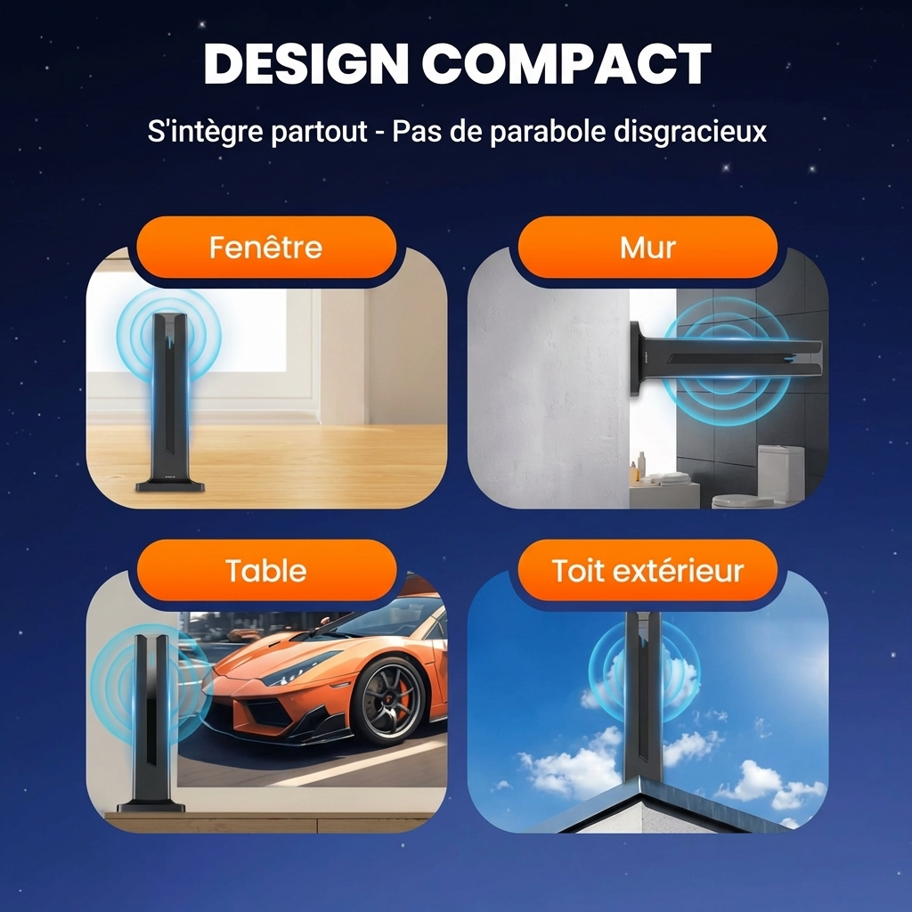 Antenne TV numérique HD d’intérieur