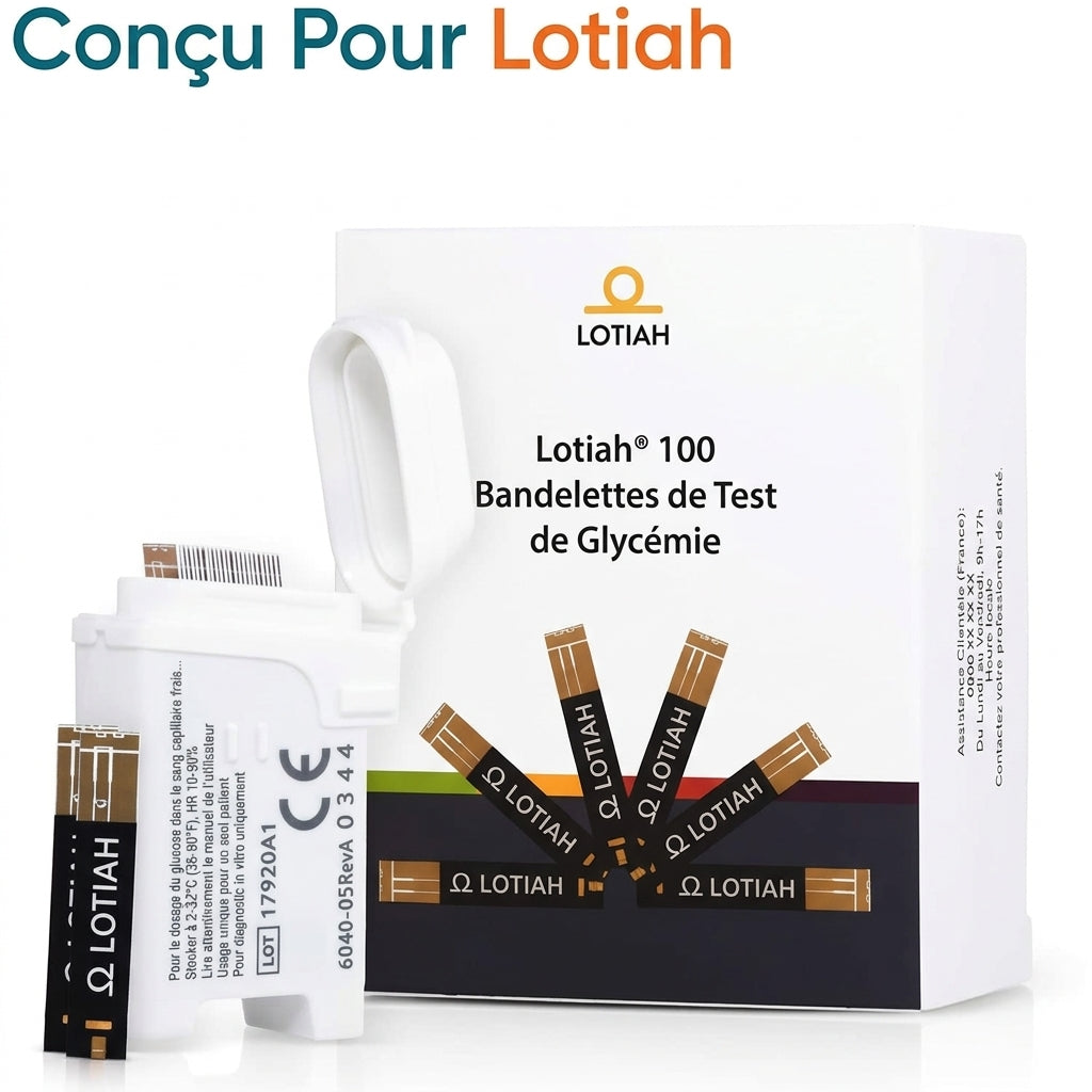 Bandelettes de test de glycémie - Lotiah