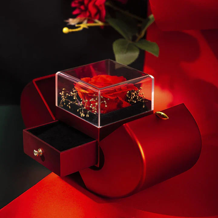 ÉternaRose Élégance — Collier d’amour intemporel avec rose éternelle