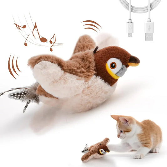 Plumevolt — Oiseau interactif pour chats