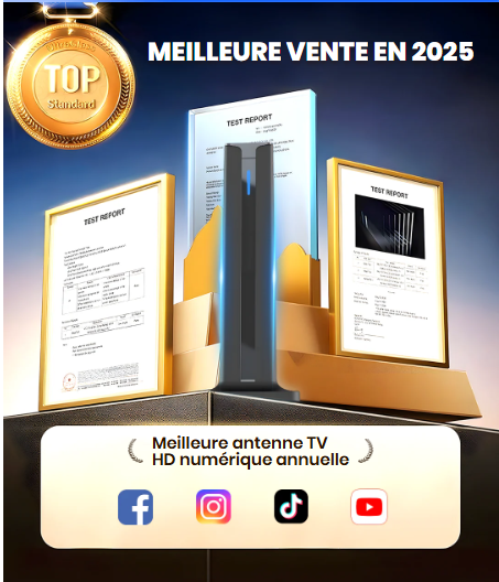 Antenne TV numérique HD d’intérieur